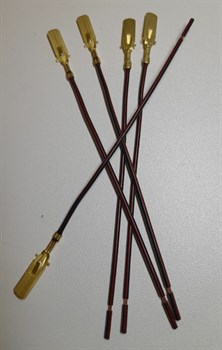 Контакт папа(506) 6,3 обжатый с проводом сечением 1,0 мм2 2348