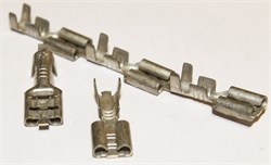 497-02 Контакт с фиксирующим элементом 6,3 под провод  сечения 1,5-2,5 мм2 (64 шт, россыпь) 2584 - фото 4945