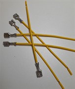 Контакт гнездовой 497 с фиксирующим элементом 6,3 обжатый с проводом сечением 1,5мм2 2351