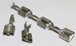 505-01 Контакт гнездовой 6,3 под провод  сечения 0,5-1 мм2 (22 шт., россыпь) 2590